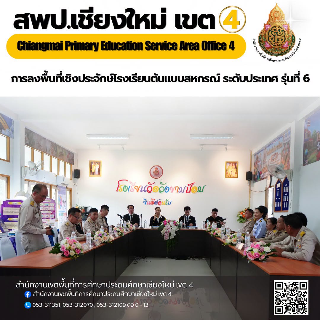 การลงพื้นที่เชิงประจักษ์โรงเรียนต้นแบบสหกรณ์ ระดับประเทศ รุ่นที่ 6 ร่วมกับคณะกรรมการประเมิน
